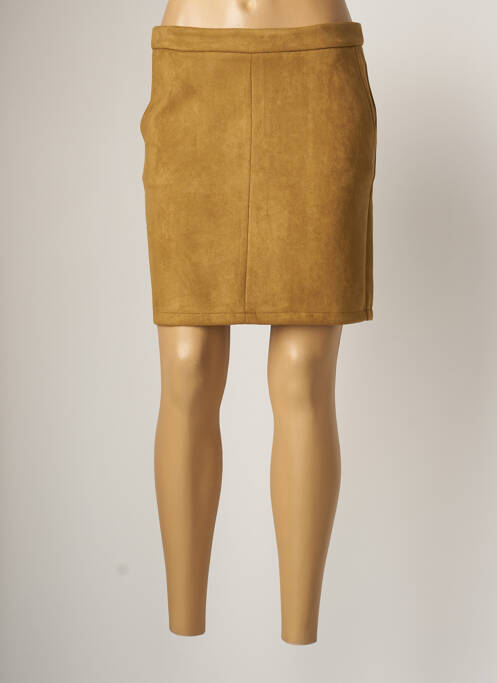 Fustă midi maro VILA femeie