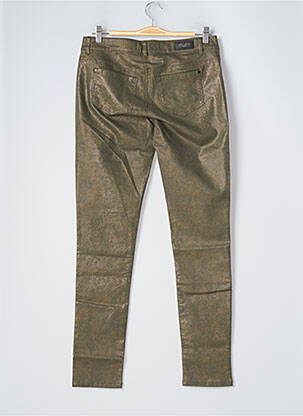 Pantalon slim elasticitate mărime normală verde ONE STEP femeie