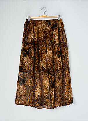 Fustă midi maro SPARKZ femeie