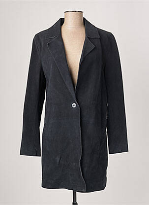 Palton lung albastru ROSE GARDEN femeie