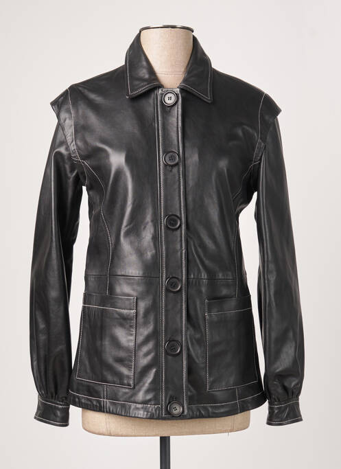 Geacă din piele negru ROSE GARDEN femeie