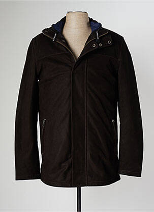 Geacă din piele maro DAYTONA bărbat