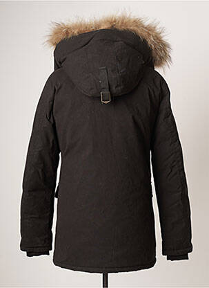 Parka mâneci lungi cu glugă negru DAYTONA bărbat