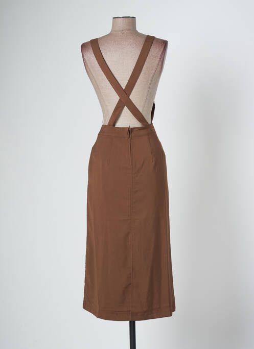 Rochie lungă maro LOLA ESPELETA femeie