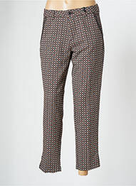 Pantalon 7/8 elasticitate mărime normală maro FREEMAN T.PORTER femeie