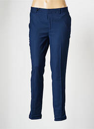 Pantalon chino broderie galoni laterali mărime normală albastru TEDDY SMITH femeie