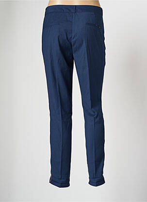 Pantalon chino broderie galoni laterali mărime normală albastru TEDDY SMITH femeie