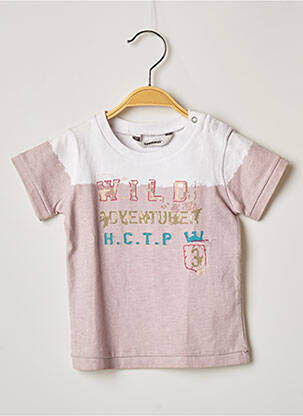 Tricou roz 3 POMMES fată