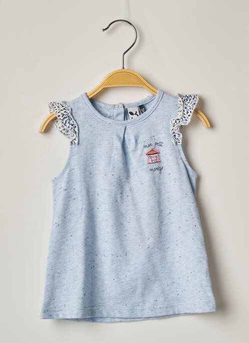 Tricou albastru 3 POMMES fată