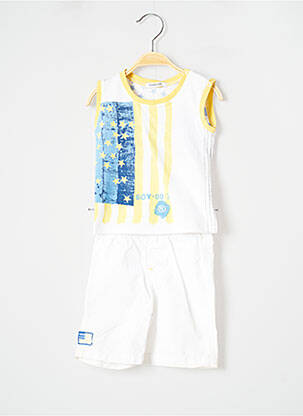Set șort alb 3 POMMES băiat