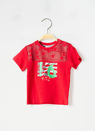 Tricou roșu 3 POMMES băiat