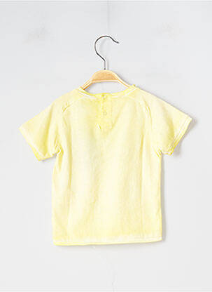 Tricou închidere presată mâneci scurte galben 3 POMMES băiat