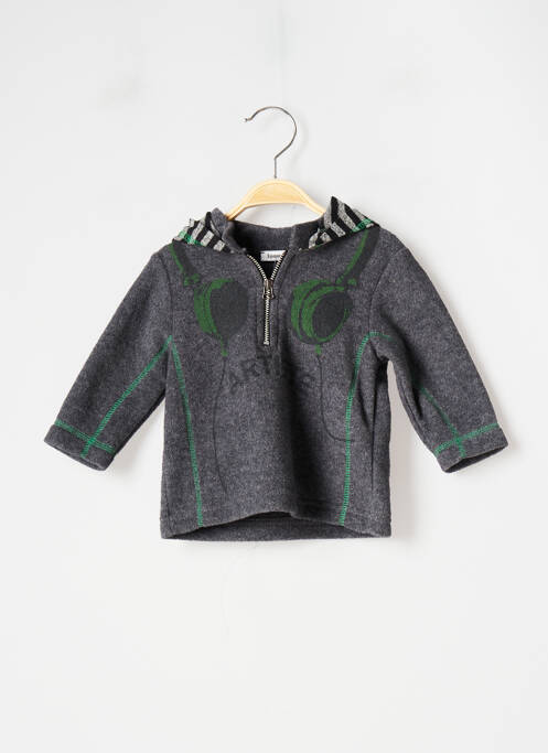 Hanorac cu glugă gri 3 POMMES băiat