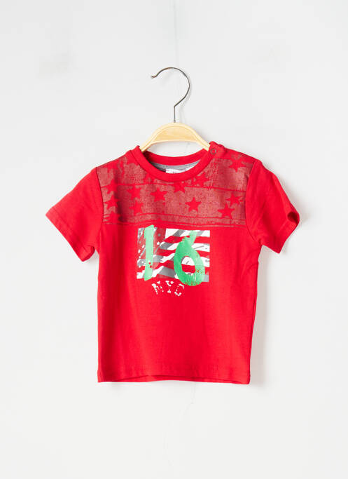 Tricou roșu 3 POMMES băiat