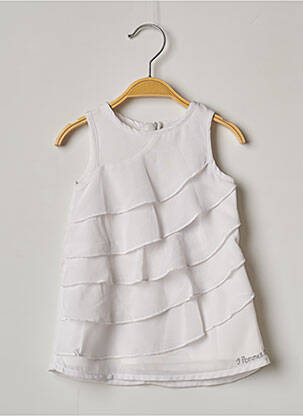 Rochie midi alb 3 POMMES fată