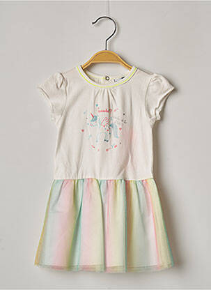 Rochie midi alb 3 POMMES fată