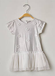 Rochie midi mâneci scurte mâneci scurte gri 3 POMMES fată