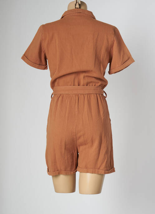 Salopetă scurtă maro PEACE N'LOVE femeie