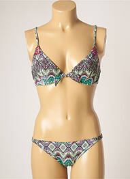 Costum de baie din două piese elasticitate verde GENIUS femme