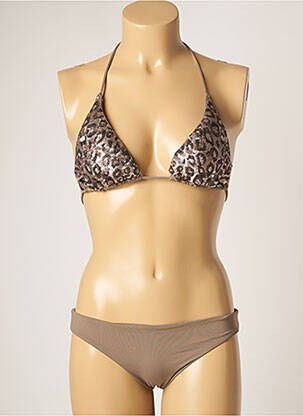 Costum de baie din două piese maro GENIUS femeie