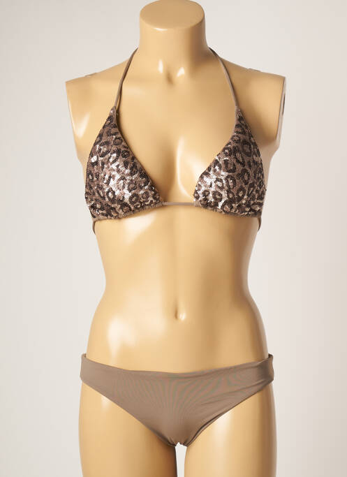 Costum de baie din două piese maro GENIUS femeie