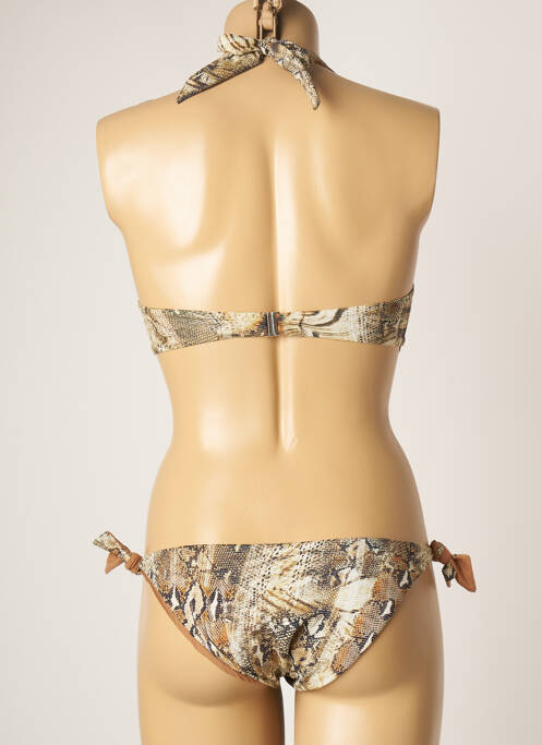 Costum de baie din două piese maro GENIUS femeie