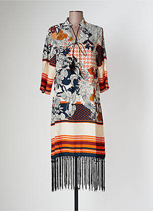 Rochie midi portocaliu SOVOGUE femeie