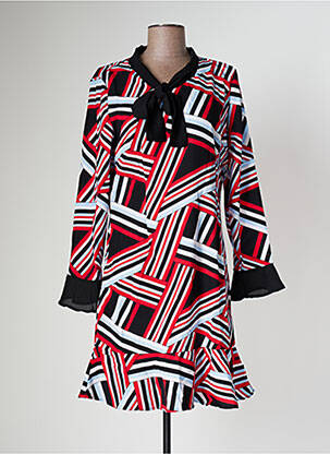 Rochie midi croială fluidă mâneci lungi negru SOVOGUE femeie