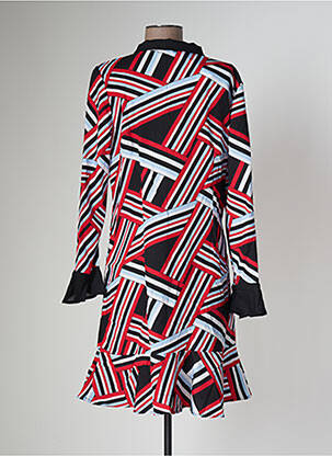 Rochie midi croială fluidă mâneci lungi negru SOVOGUE femeie