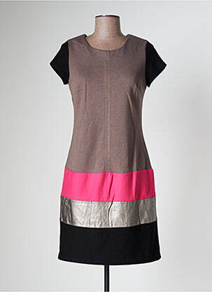 Rochie scurtă gri MISS CAPTAIN femeie