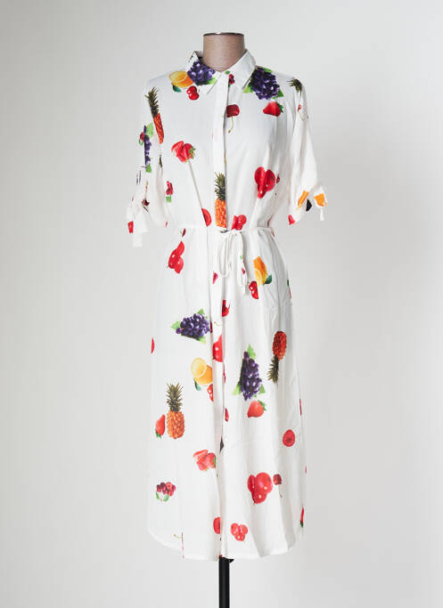 Rochie midi alb SOVOGUE femeie