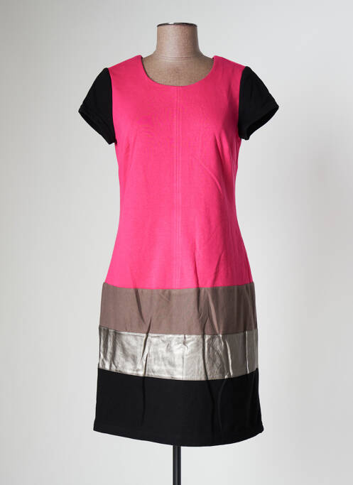 Rochie scurtă roz MISS CAPTAIN femeie