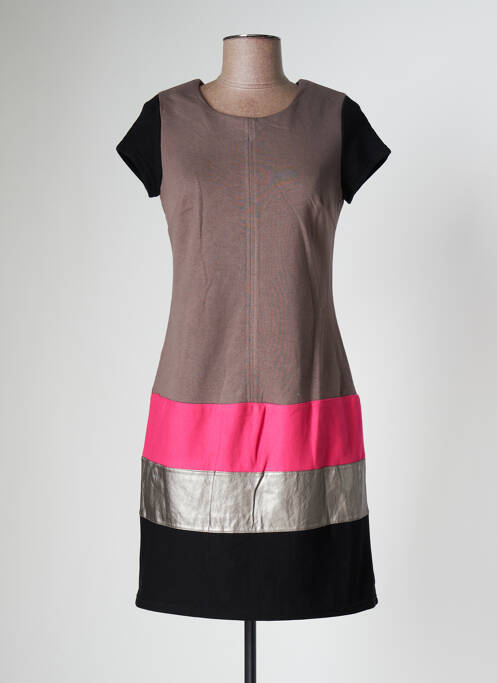 Rochie scurtă gri MISS CAPTAIN femeie