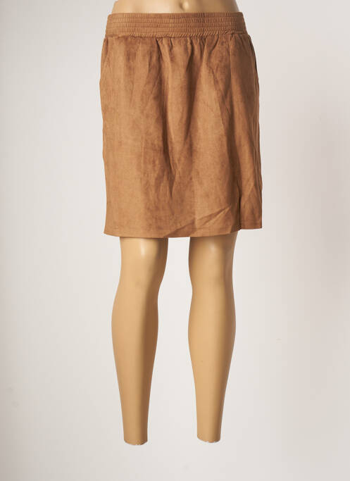 Fustă scurtă maro SPARKZ femeie