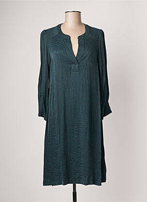Rochie midi croială fluidă mâneci lungi verde GERARD DAREL femeie