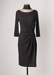 Rochie midi mâneci lungi mâneci lungi negru SASSIA femeie