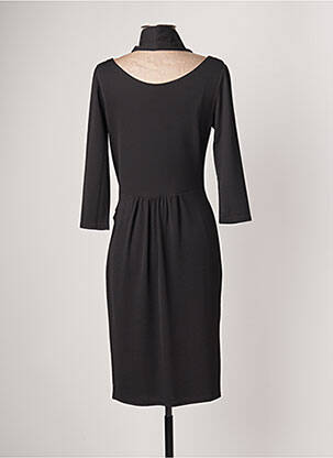 Rochie midi mâneci lungi mâneci lungi negru SASSIA femeie
