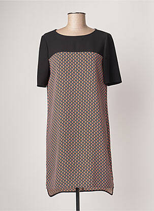 Rochie scurtă mâneci scurte mâneci scurte negru PENNYBLACK femeie