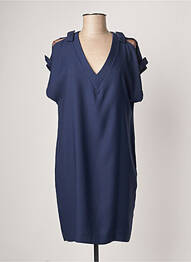 Rochie scurtă mâneci scurte mâneci scurte albastru QUEENIE femme