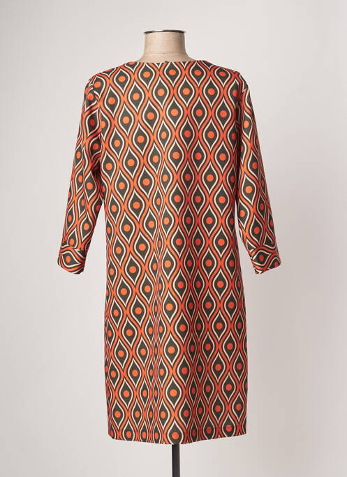 Rochie midi portocaliu SASSIA femeie