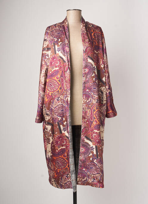 Palton lung gri KACY femeie