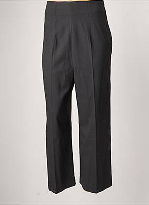 Pantalon larg închidere cu fermoar lateral talie înaltă negru IDANO femeie