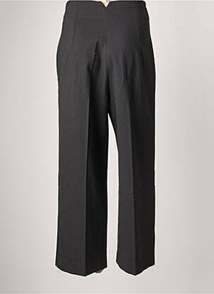 Pantalon larg închidere cu fermoar lateral talie înaltă negru IDANO femeie