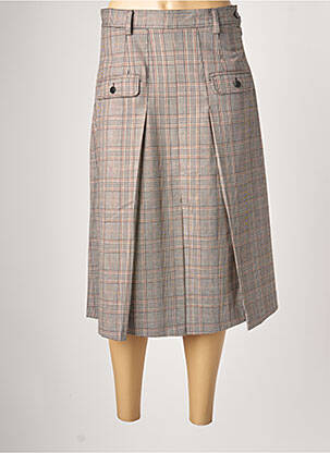 Fustă midi gri IDANO femeie