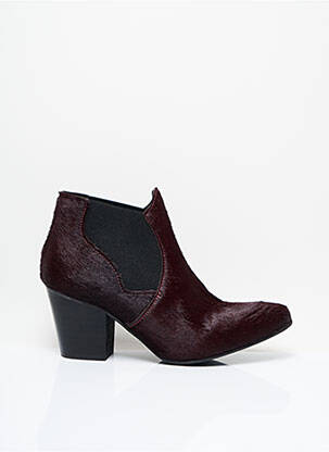 Botine/ghete toc de 7 la 9 cm violet COPENHAGEN femeie