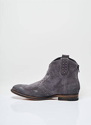 Botine/ghete toc mic toc plat până la 3 cm gri ATELIER VOISIN femeie