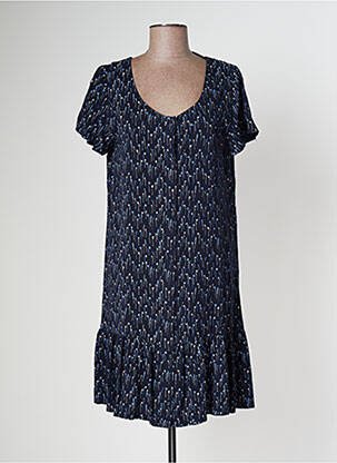Rochie midi imprimeu floral mâneci scurte albastru RAGWEAR femeie