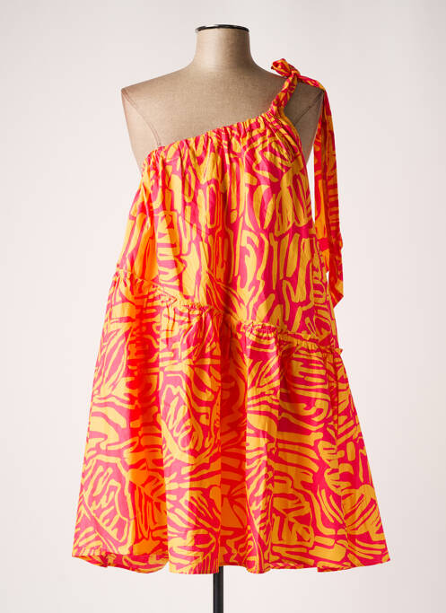 Rochie midi portocaliu GRACE & MILA femeie