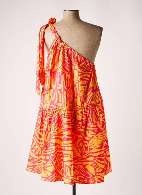 Rochie midi portocaliu GRACE & MILA femeie