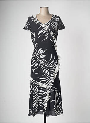 Rochie lungă negru C.S CREATIONS femeie